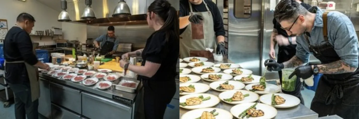 Food being prepared at Somerston Estate