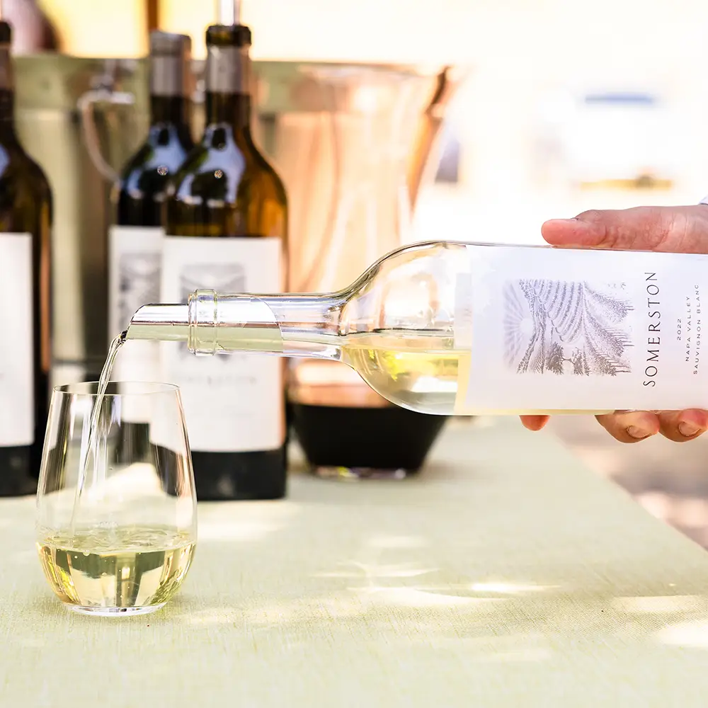 Somerston Estate wines being poured at the Sundial Sessions.